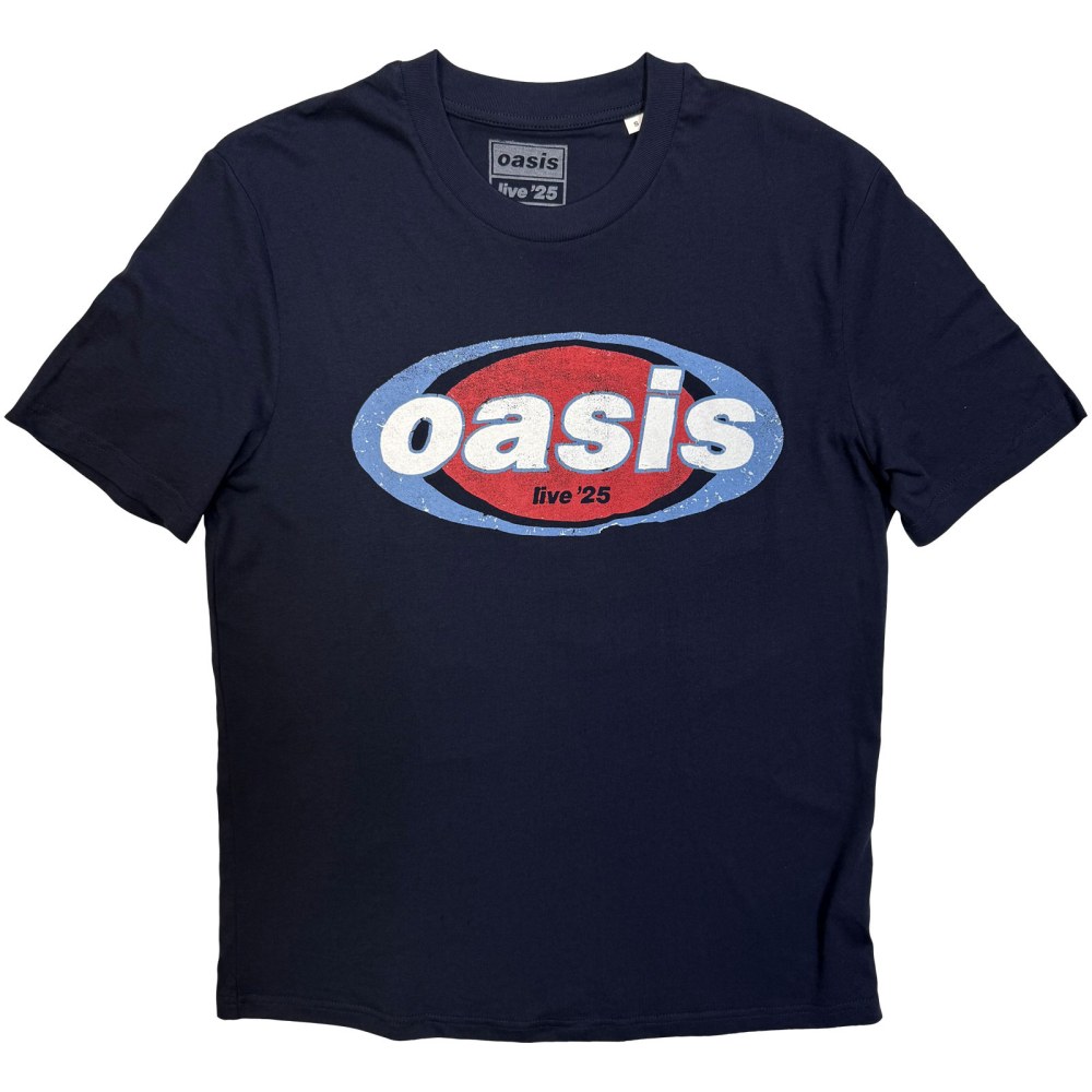 Oasis - Elliptical Logo Herren TShirt - Blau